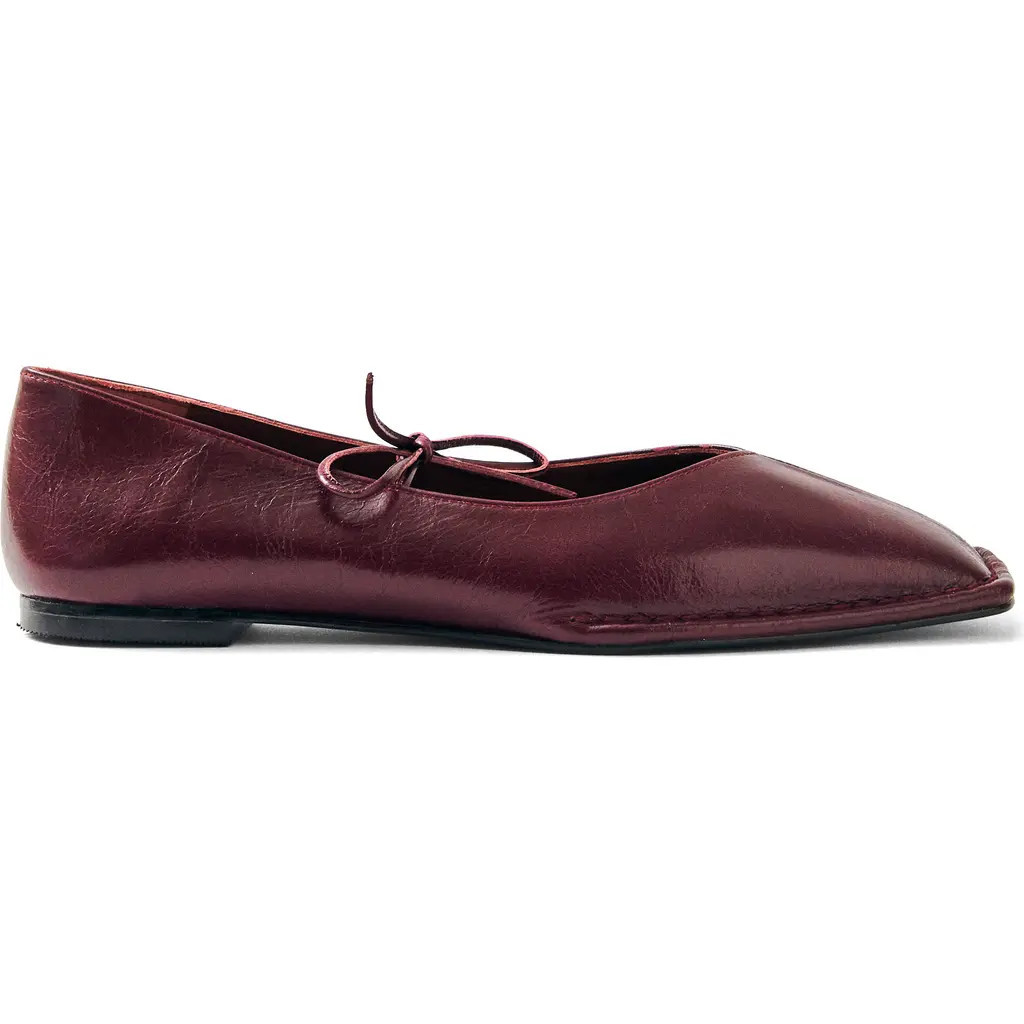 ALOHAS Sway Square Toe Ballet Flat in Burgundy at Nordstrom, Size 8-8.5Us | Nordstrom