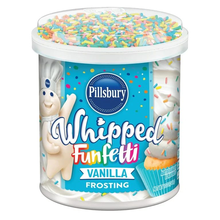 Pillsbury Whipped Funfetti Vanilla Frosting, 12 oz Tub | Walmart (US)