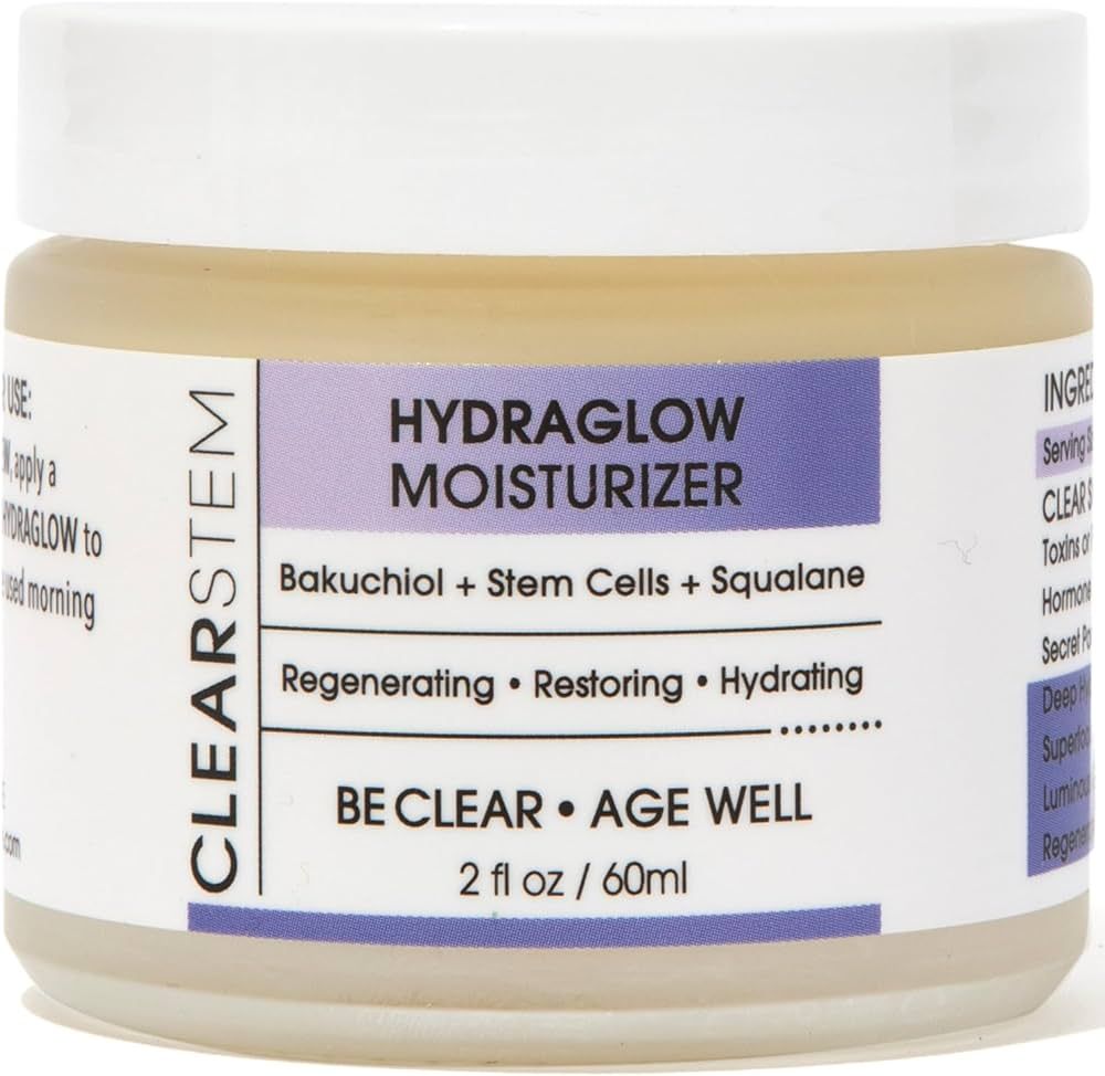 CLEARstem HYDRAGLOW Anti-Aging Stem Cell Moisturizer with Bakuchiol, 2.0 Oz | Amazon (US)