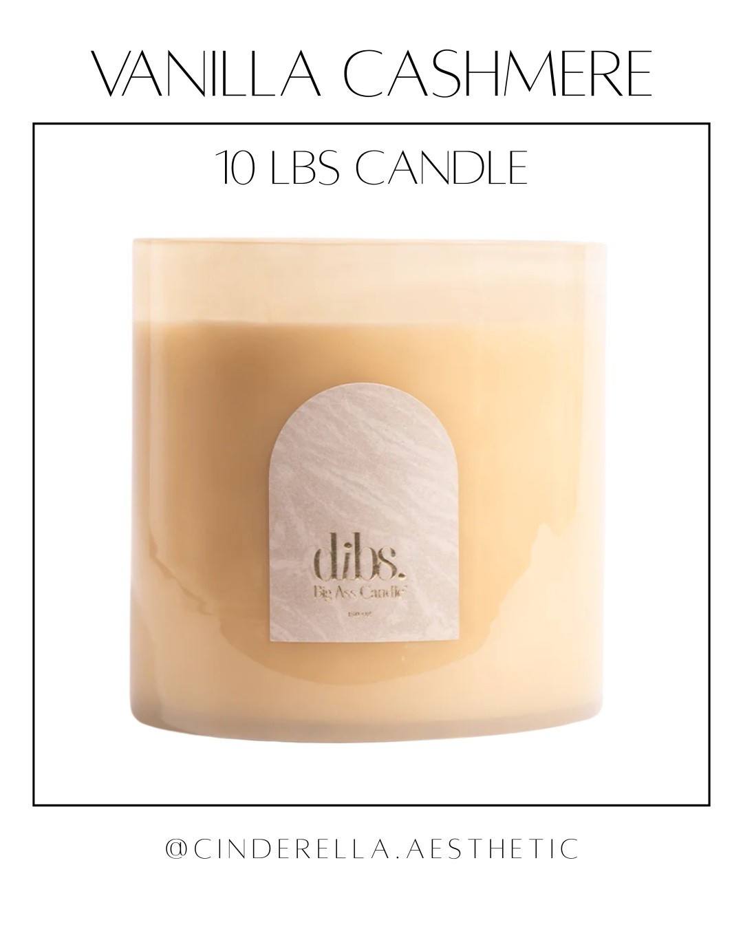DIBS Big Ass Candle (their words, not mine)😆 10 lbs of cozy vanilla cashmere to get you through cold weather months. I’m so tempted to purchase this!

#LTKHome #LTKFallSale