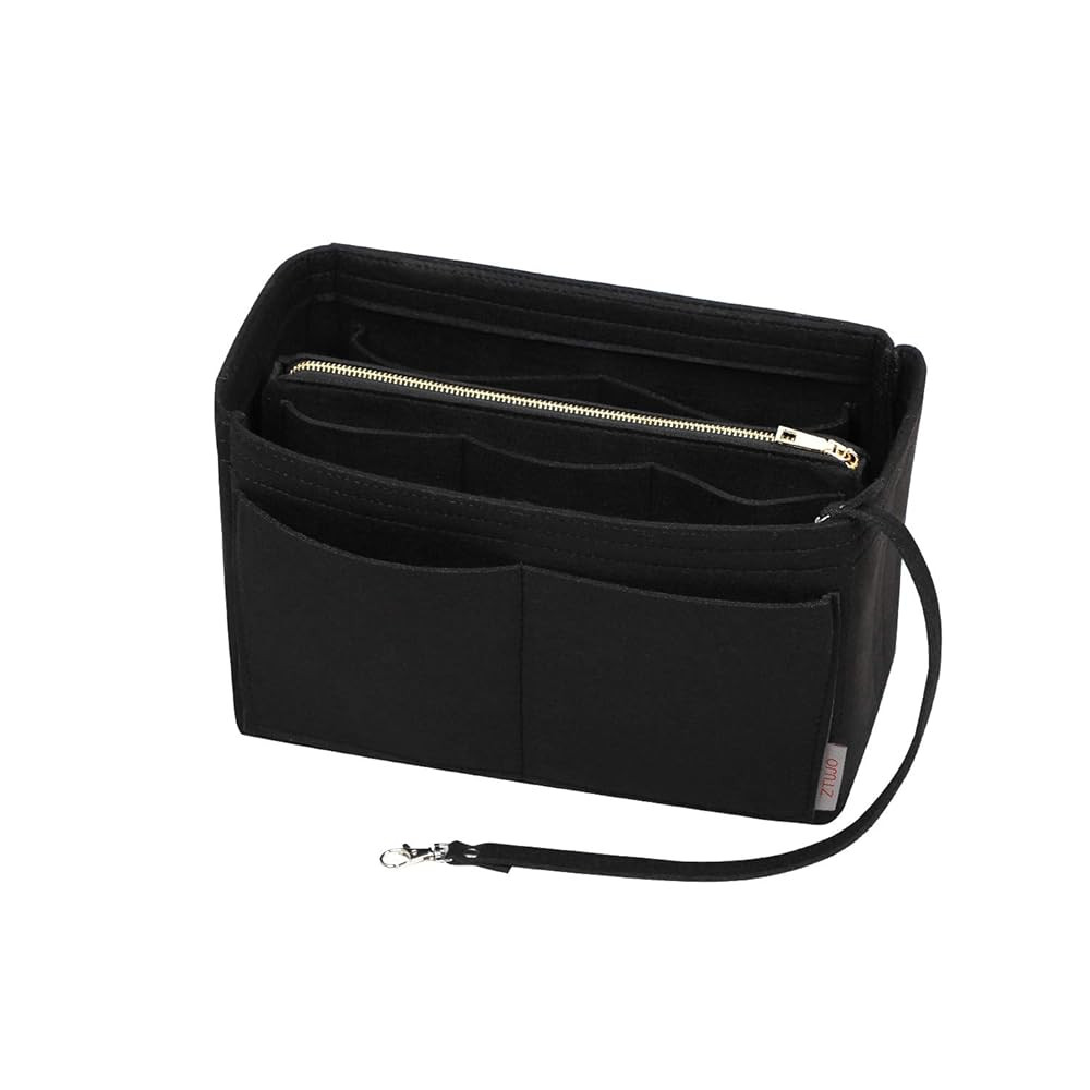 ZTUJO Purse Organizer Insert, Felt Bag Organizer with Metal Zipper, Handbag & Tote Shaper, For Sp... | Amazon (US)