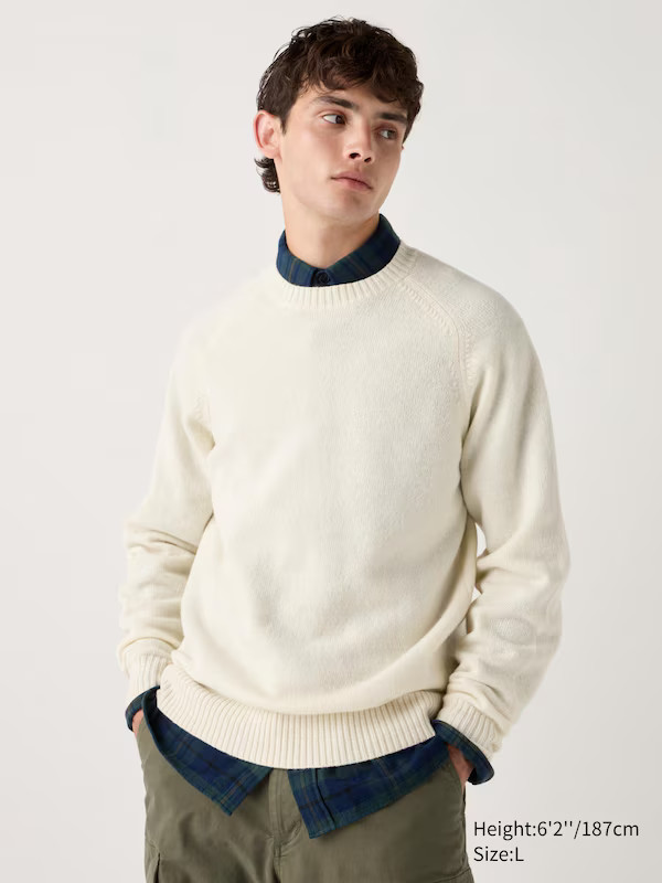 Lambswool Crew Neck Jumper | UNIQLO (UK)