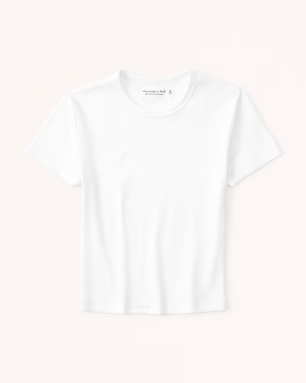 Essential Rib Baby Tee | Abercrombie & Fitch (US)