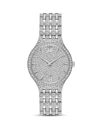 Bulova Crystal Pavé Watch, 32mm  | Bloomingdale's Jewelry & Accessories | Bloomingdale's (US)