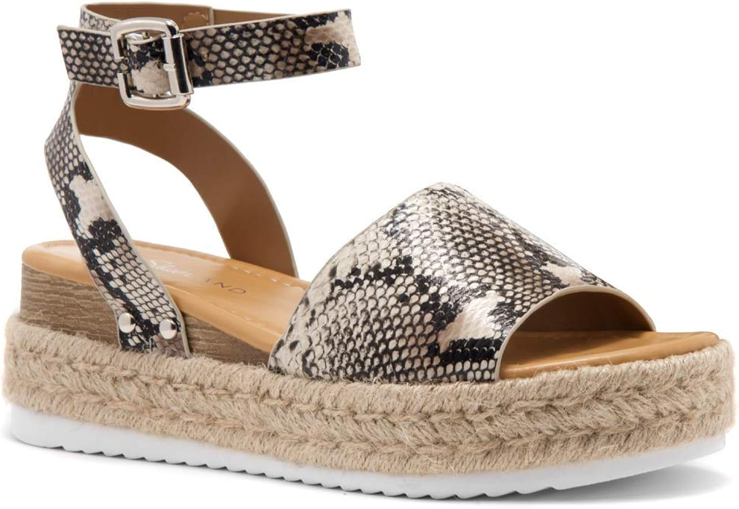 Shoe Land Legossa Womens Open Toe Ankle Strap Platform Wedge Shoes Casual Espadrilles Trim Flatfo... | Amazon (US)