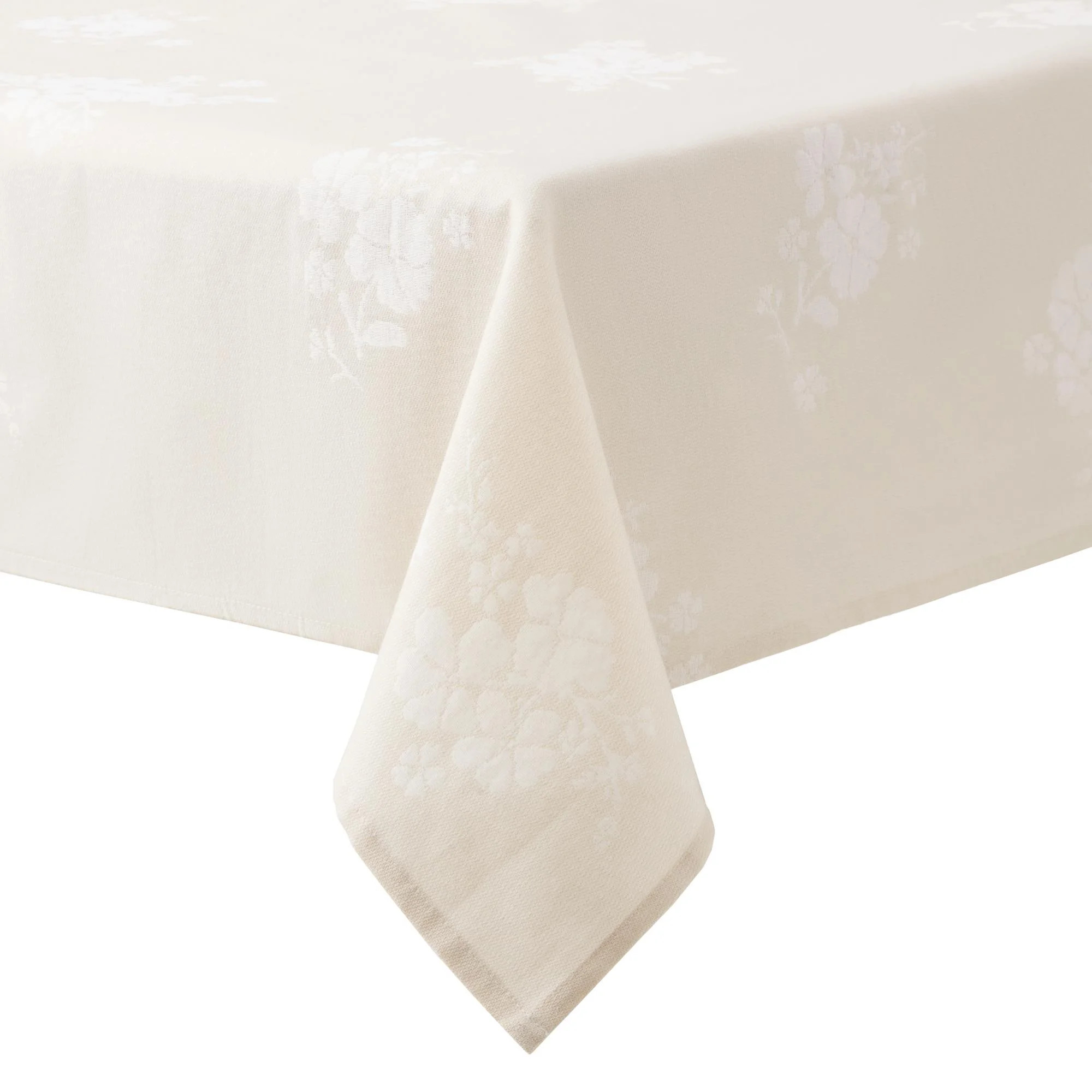 The Pioneer Woman Tonal Floral Jacquard Woven Fabric Tablecloth, Light Taupe, 60"W x 102"L | Walmart (US)