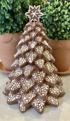 Pottery Barn Gingerbread Christmas Tree Stoneware Cookie Jar | eBay US