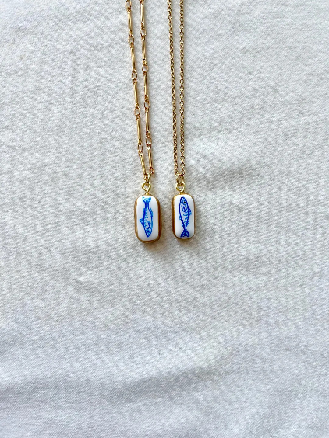 Mackerel Charm Necklace - Fish Necklace - Sardine Charm Necklace - Lucky Fish Necklace - Fisherma... | Etsy (US)