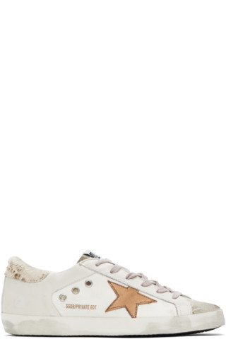 SSENSE Exclusive Beige Super-Star Double Quarter Sneakers | SSENSE