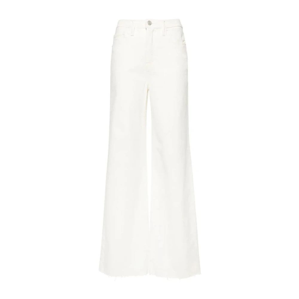 Frame, Wide Jeans, female, White, W25, Le Jane Wide-Leg Jeans | Miinto UK Ltd