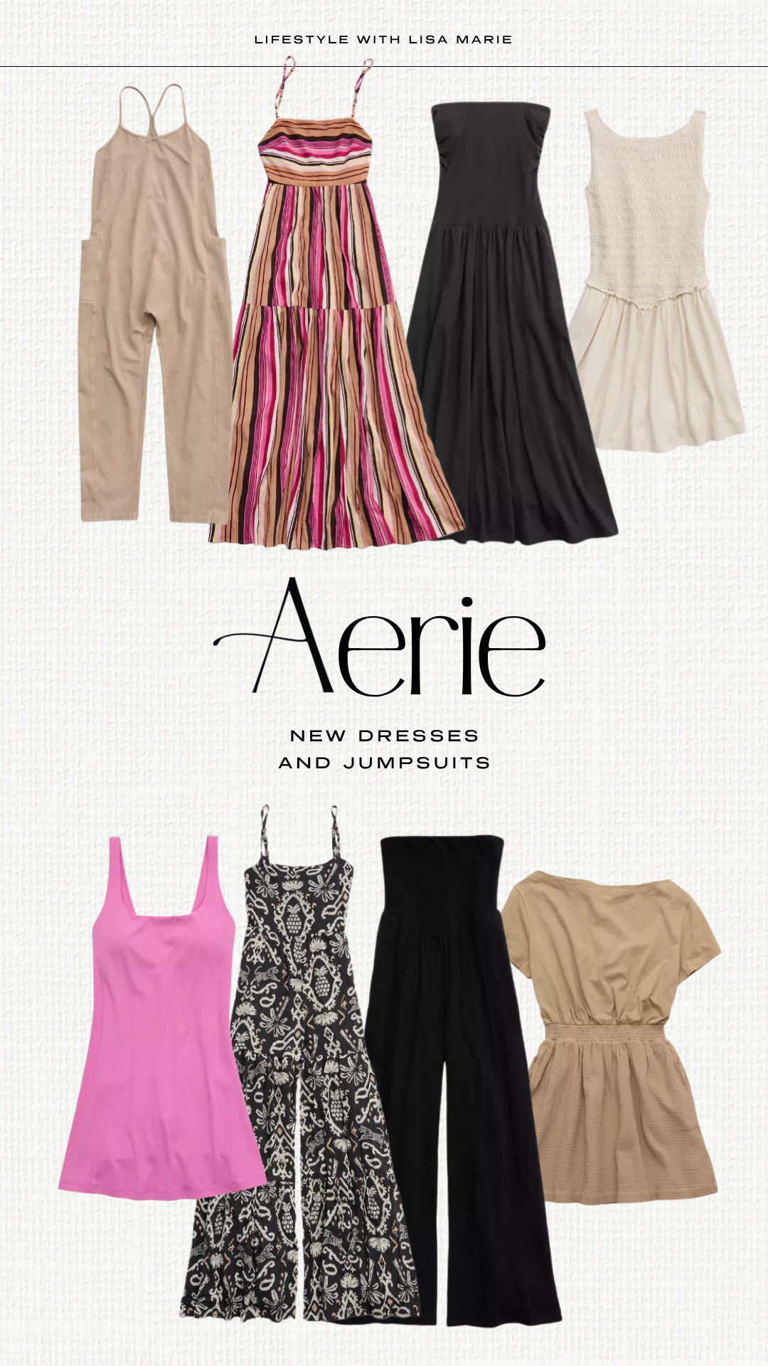 New Aerie dresses and jumpsuits! Summer outfits for parties, events, vacations, cruises, resort stays and getaways. Elevated casual outfits. Mini, midi and maxi dresses. Rompers and jumpsuits. Warm weather outfits.

#LTKmomlife #LTKSeasonal #LTKPetite