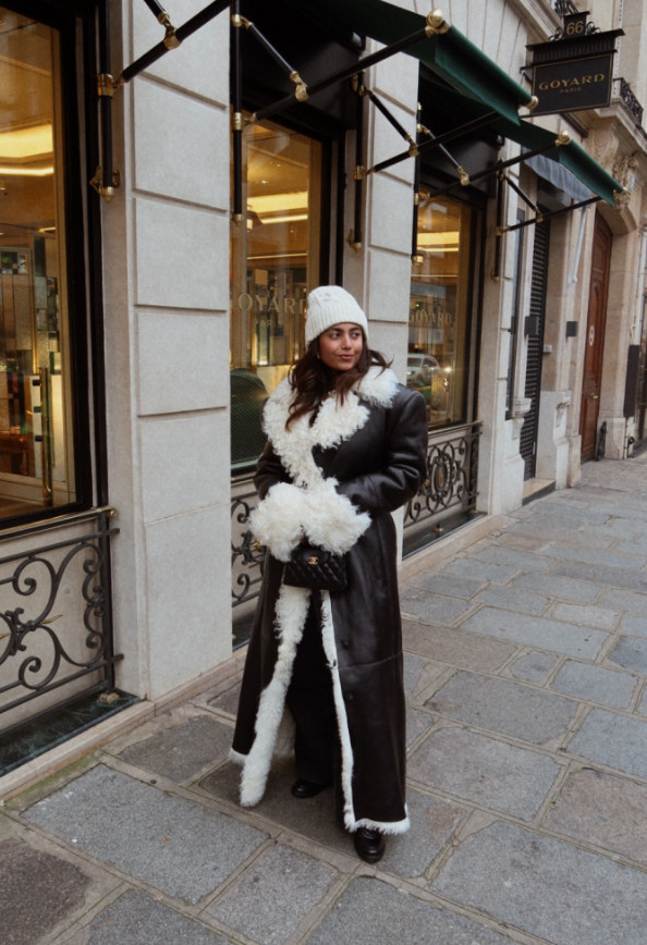 Winter outfit, winter coat, shearling coat 

 #LTKHoliday #LTKootd #LTKSeasonal
