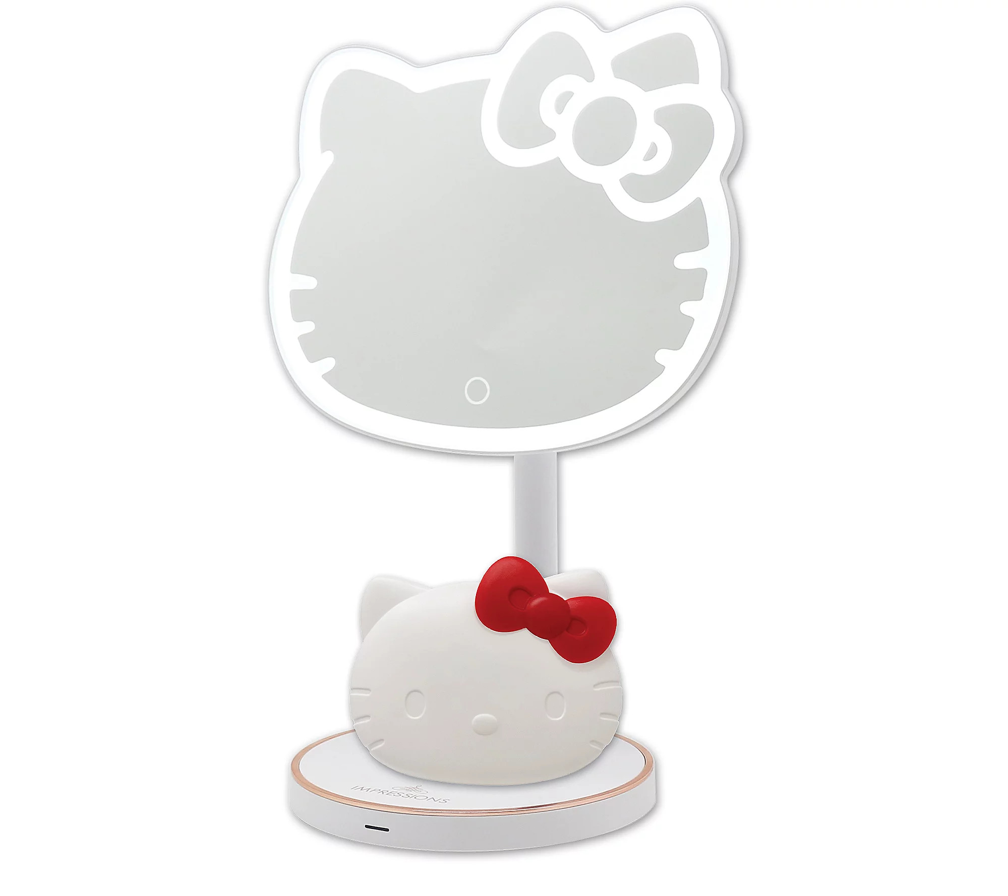 Impressions Hello Kitty LED Makeup Mirror + Wir eless Compact | QVC