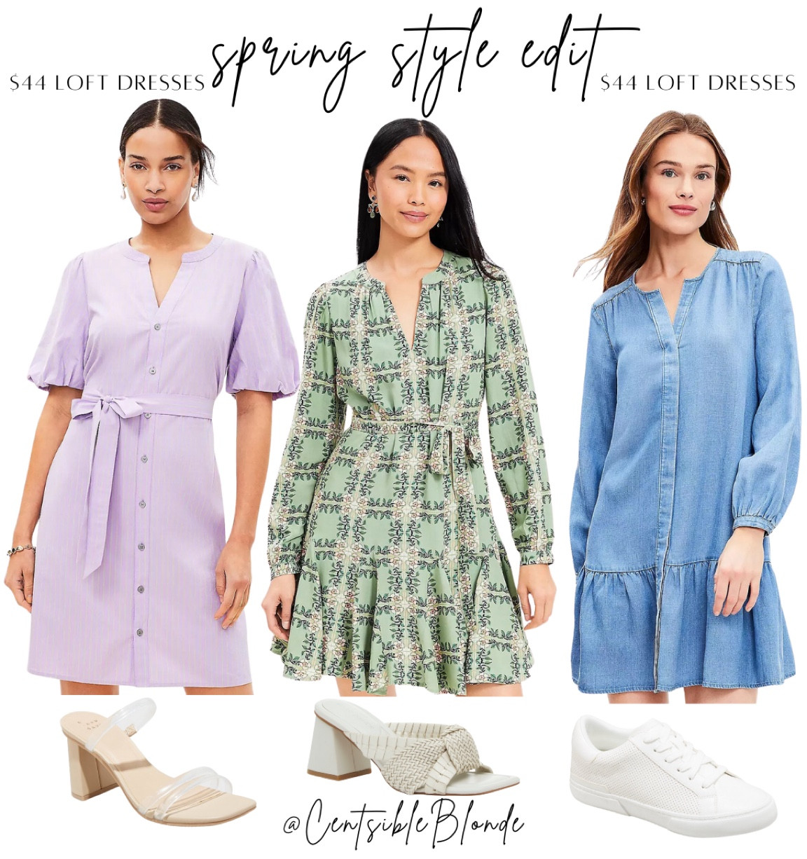 $44 loft dresses
Work dresses
Spring sale
Spring dresses
Spring style
White sneakers
Clear strap mule heels
Heeled sandals
Shoe sale
BOGO 50% off sale

#LTKsalealert #LTKworkwear #LTKfindsunder50