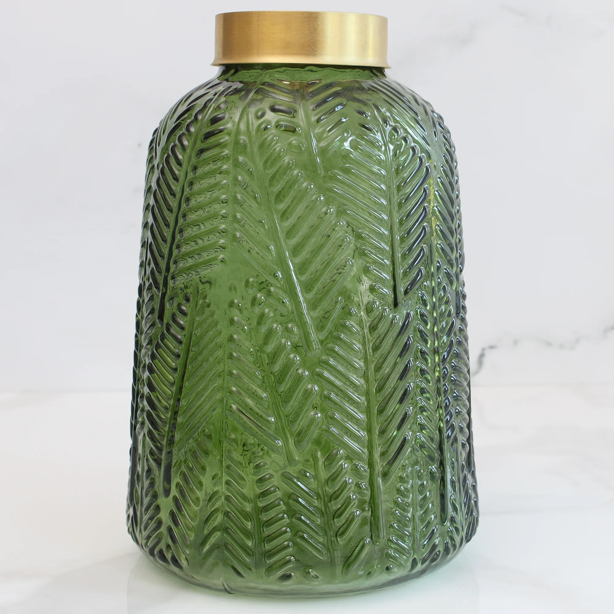 Large Emerald Glass Vase | Interior Delights