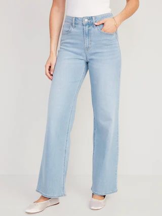 High-Waisted Wow Wide-Leg Jeans for Women | Old Navy (CA)