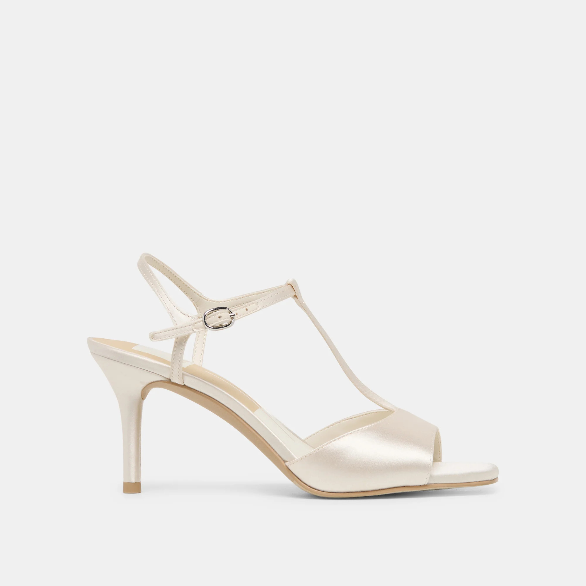Hilery Off White Satin Heels | Dolce Vita | DolceVita.com