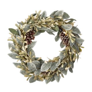 CANVAS Christmas Decoration White Berry Wreath, 22-in | Canadian Tire
