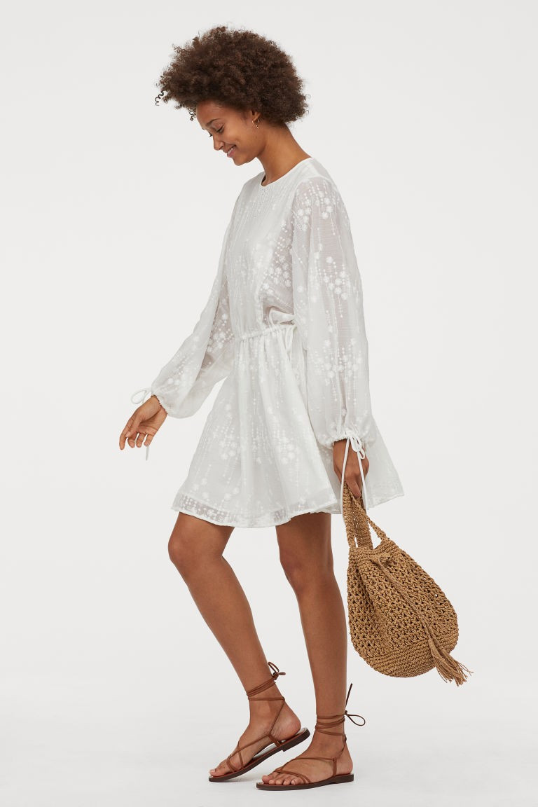 Luftige Tunika - Weiß - Ladies | H&M DE | H&M (DE, AT, CH, NL, FI)