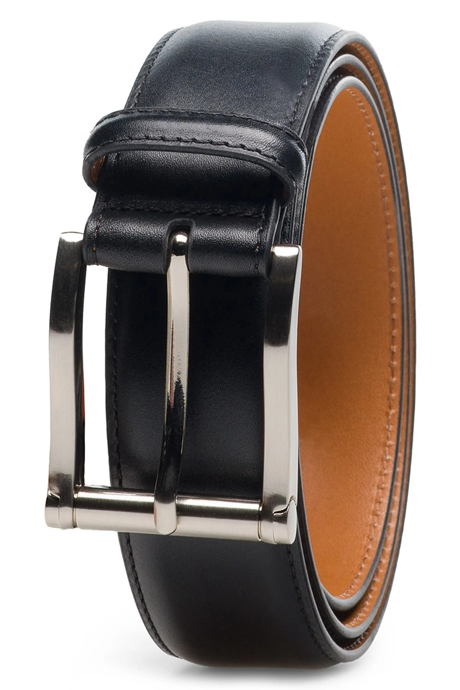 Magnanni Carbon Leather Belt (Men) | Nordstrom | Nordstrom
