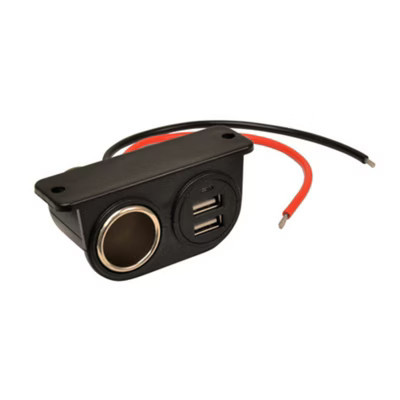Custom Accessories - Auxiliary Power Outlet - 12 V - Black - 1 pk | Target