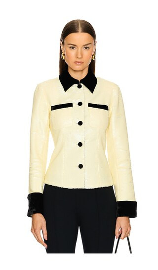 by Marianna Miya Sequin Jacket in Beige | Revolve Clothing (Global)