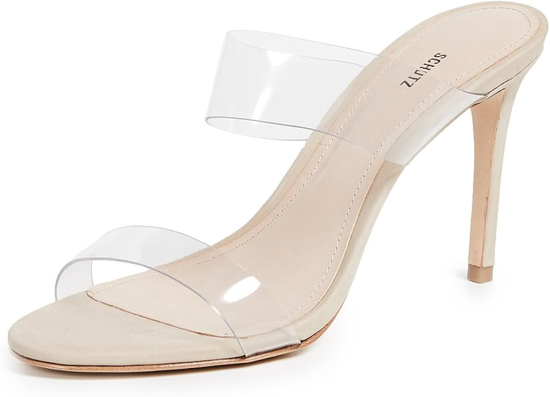 Schutz Women's Blanck PVC Rhinestone Dress Sandal | Amazon (US)