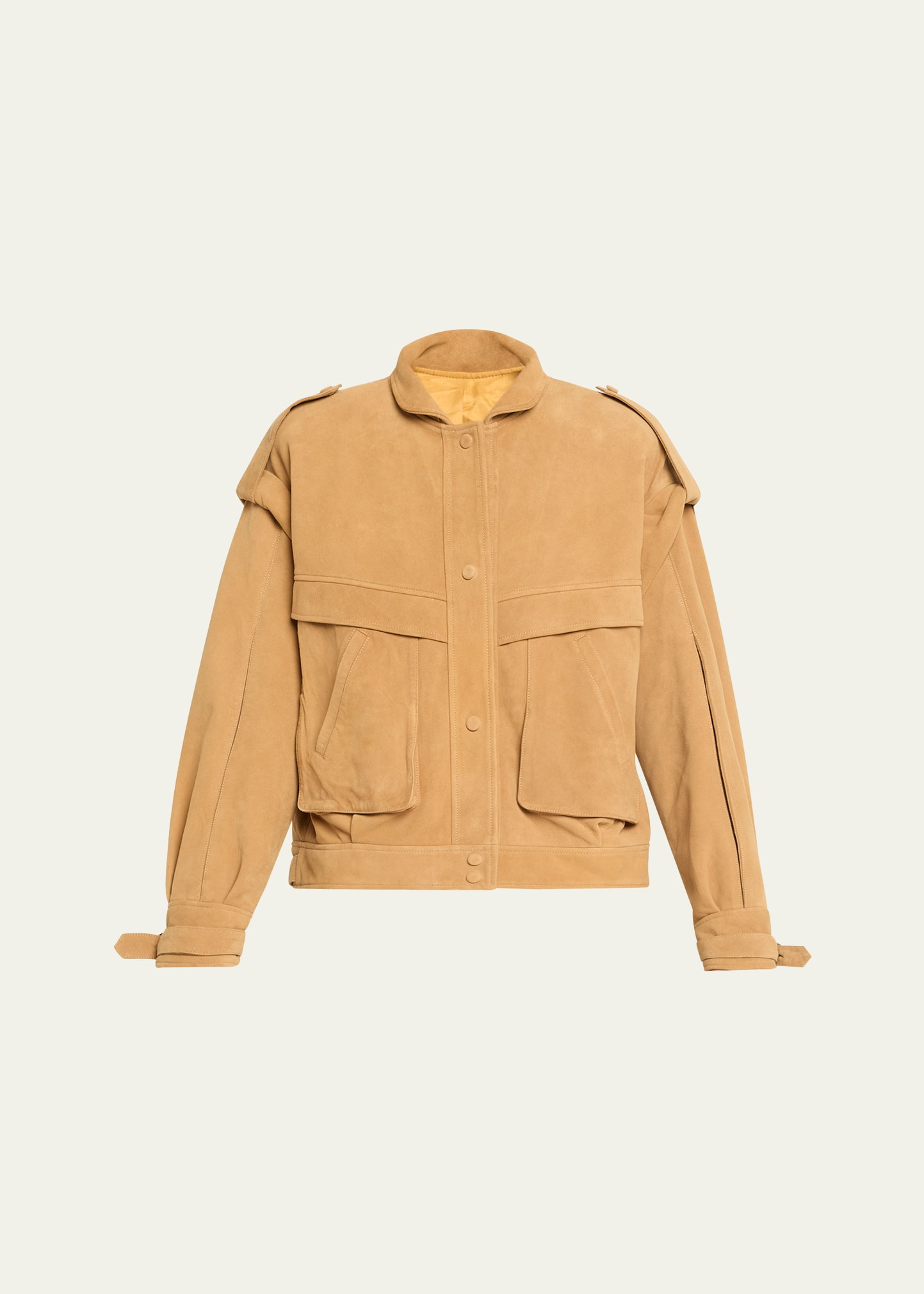 AEXAE Oversized Leather Suede Jacket | Bergdorf Goodman