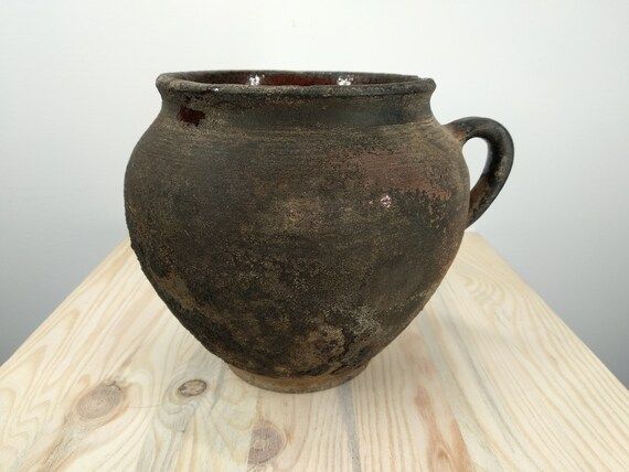 Ancient Clay Pot Antique Clay Vessel Rustic Ceramic Bowl | Etsy | Etsy (US)