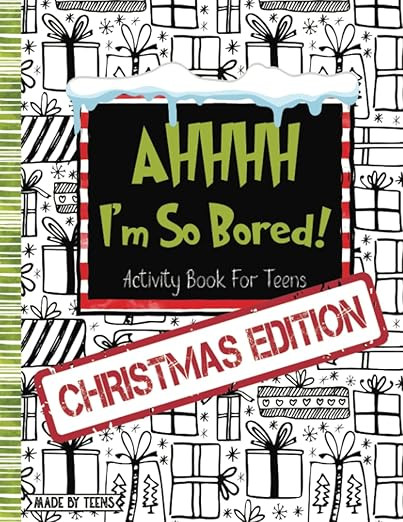 AHHHH I'm So Bored! Christmas Edition Activity Book for Teens Made By Teens: 102 Page Pencil Game... | Amazon (US)