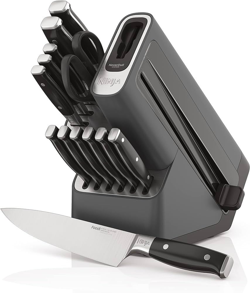 Ninja K32014 Foodi NeverDull Premium Knife System, 14 Piece Knife Block Set with Built-in Sharpen... | Amazon (US)