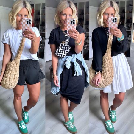 Recent ways I have worn my new green sneakers!!! I’m obsessed!!!!
Wearing my true size small in everything! Dress runs big!
Sneakers TTS

#LTKfindsunder50 #LTKsalealert #LTKstyletip