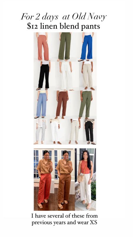 Old Navy linen-blend pants


#LTKover40 #LTKsalealert #LTKSeasonal