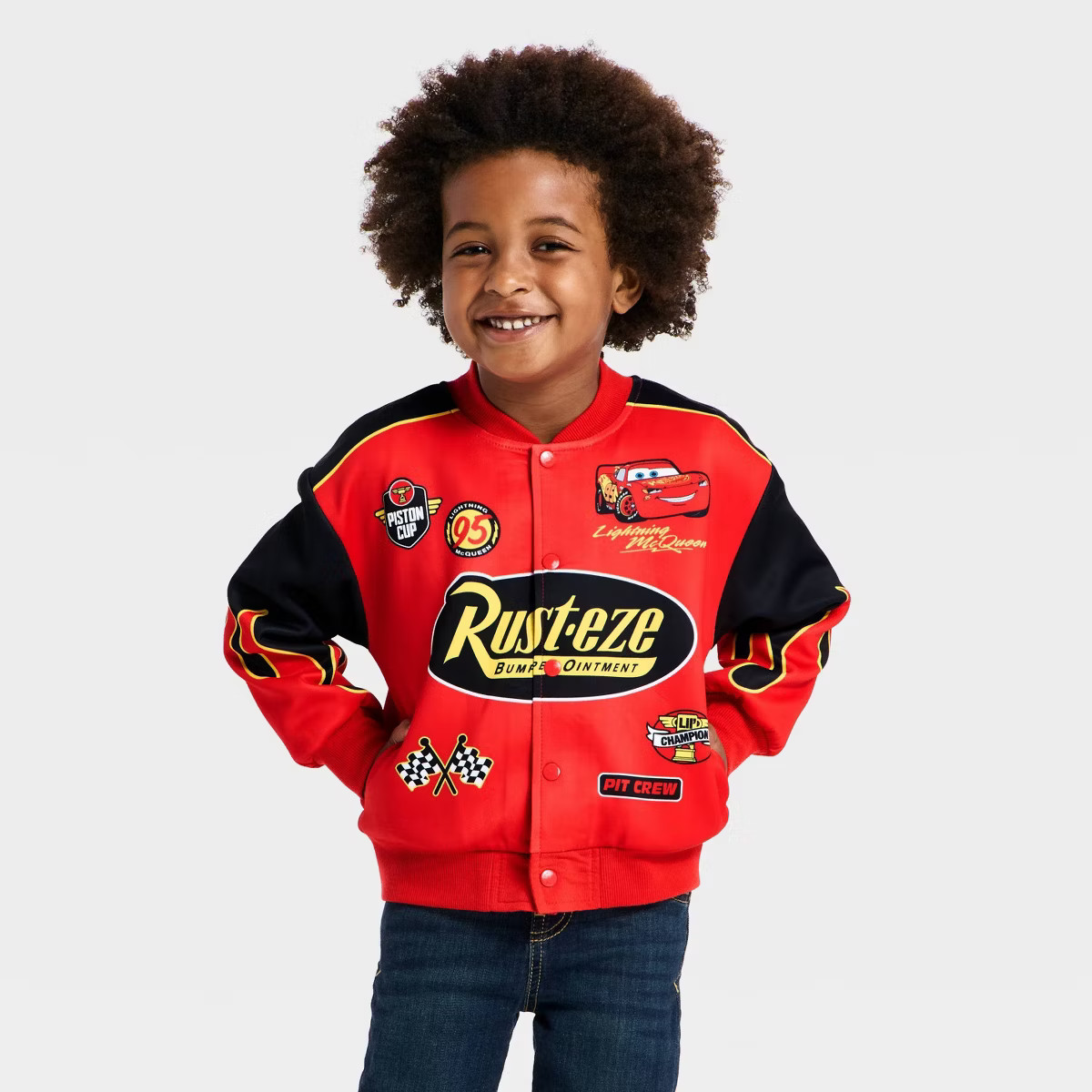 Toddler Boys' Disney Cars Lightning McQueen Jacket - Red | Target