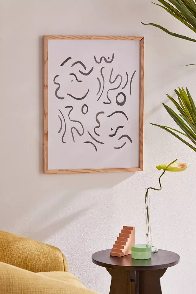 Megan Galante Stroke Abstract Art Print | Urban Outfitters (US and RoW)
