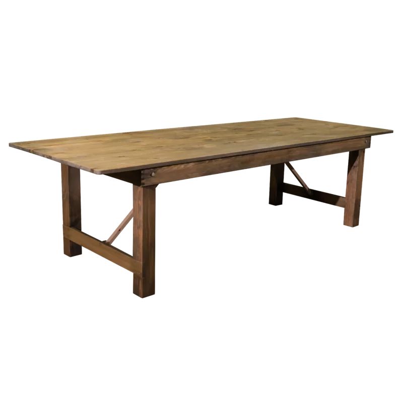 108'' Pine Solid Wood Dining Table | Wayfair North America