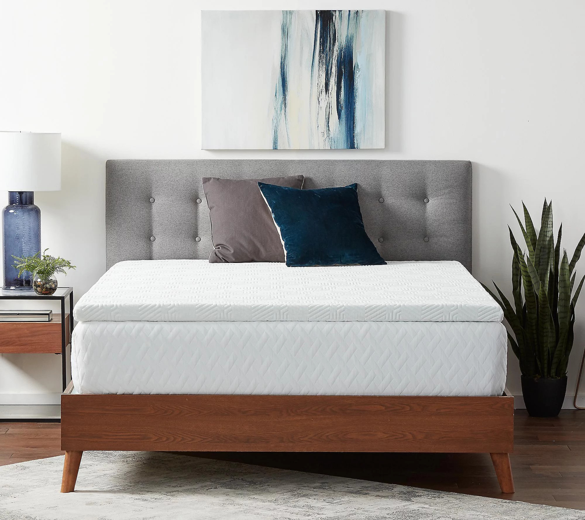 Lucid Comfort Collection 2"" Gel Topper with Co ver, Full | QVC