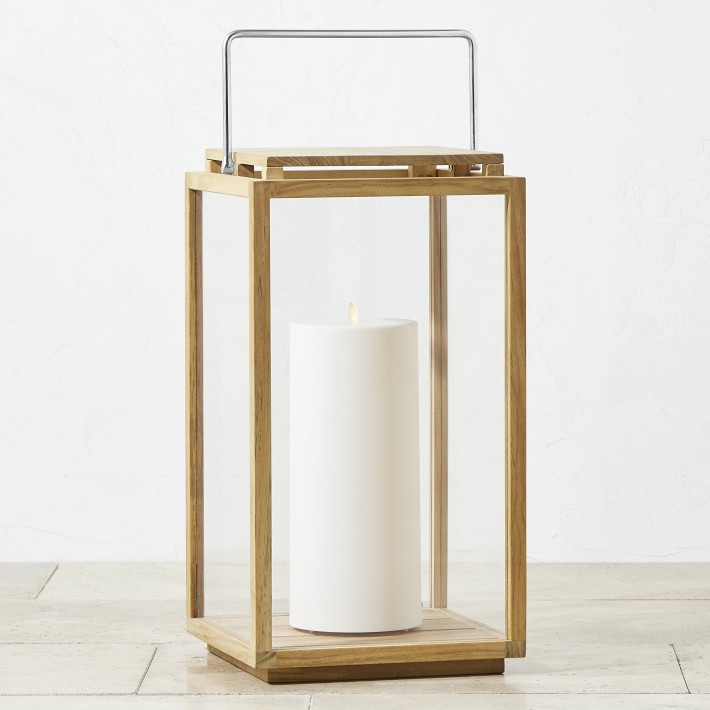 Larnaca Teak Lantern | Williams-Sonoma