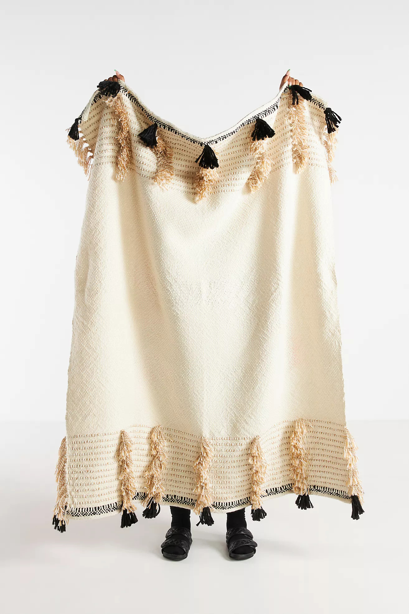 Textured Meyer Throw Blanket | Anthropologie (US)