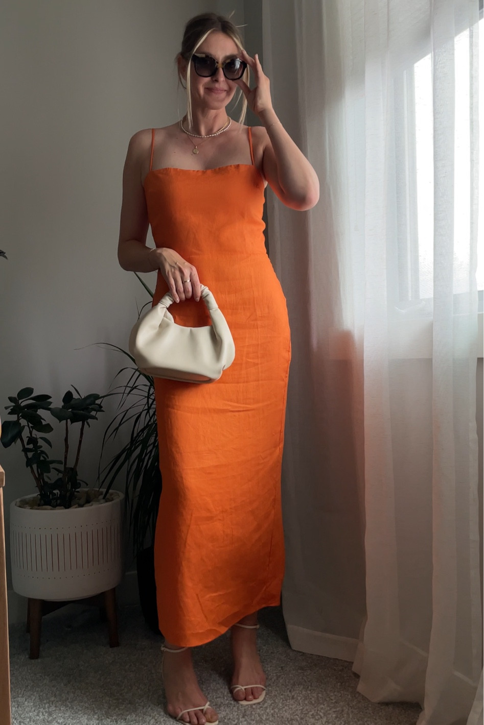 Linen dress 4 different ways 