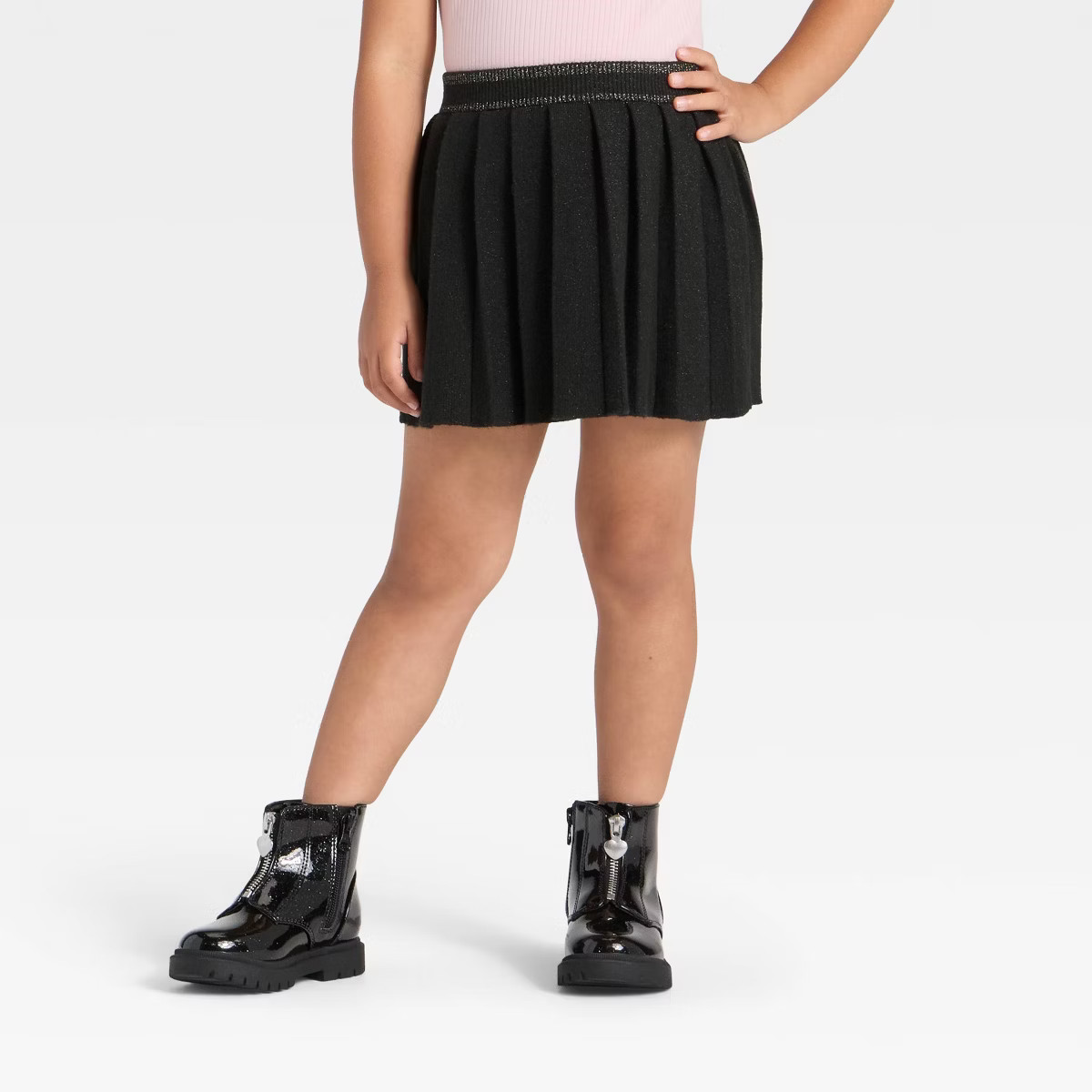 Toddler Girls' Sweater Skirt - Cat & Jack™ Black 4T | Target