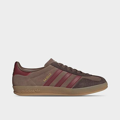 adidas Men's Originals Gazelle Indoor Casual Shoes in Earth Strata/Shadow Red/Dark Brown Size: 12.5 | Finish Line (US)