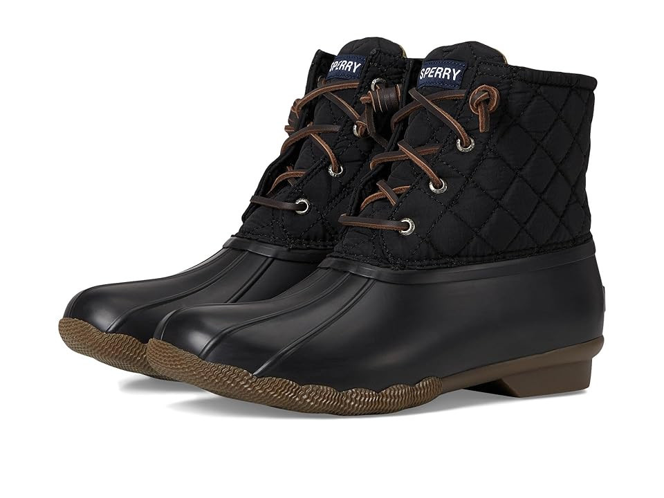 Sperry Salt Water Women's Boots Black : 9.5 M (B), Rubber | Zappos