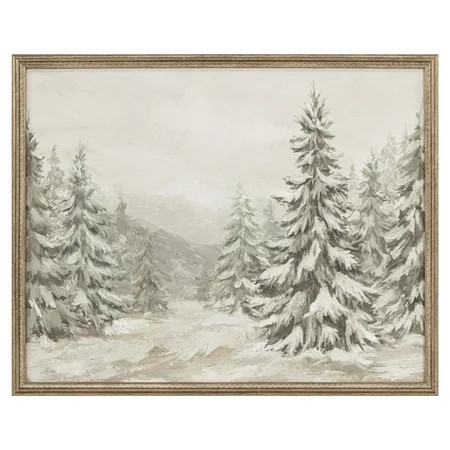 My Texas House Winter Wonderland Framed Holiday Wall Art 20x16 | Walmart (US)