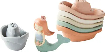 Mud Pie Mermaid Stacking Boat Bath Toy Set | Nordstrom | Nordstrom