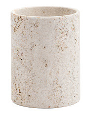 Oversized Travertine Bathroom Wastebasket | Home Essentials | Marshalls | Marshalls
