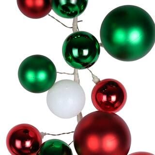 6ft. Large Red, Green & White Ball Garland by Ashland® | Michaels Stores