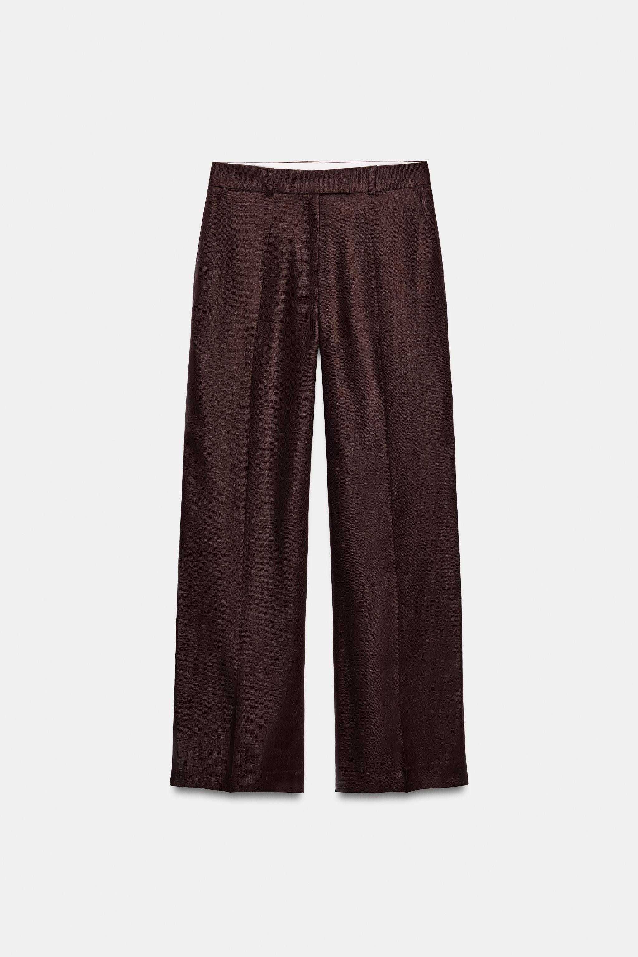 RECHTE BROEK 100% LINNEN | Zara US