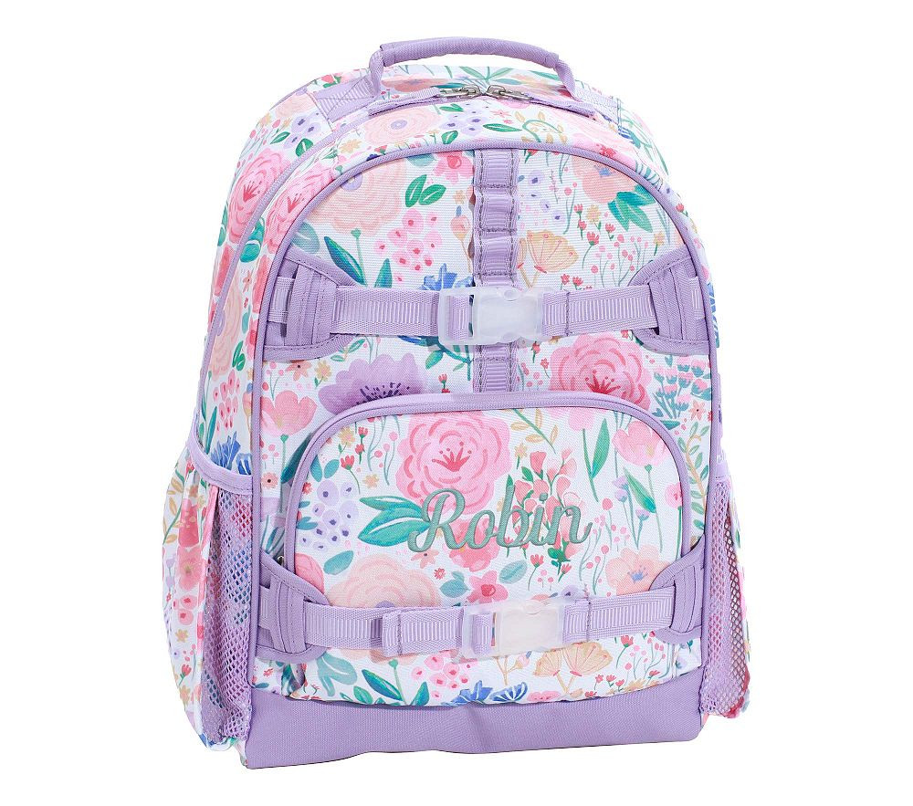 Lavender Floral Blooms Mackenzie Backpack | Pottery Barn Kids