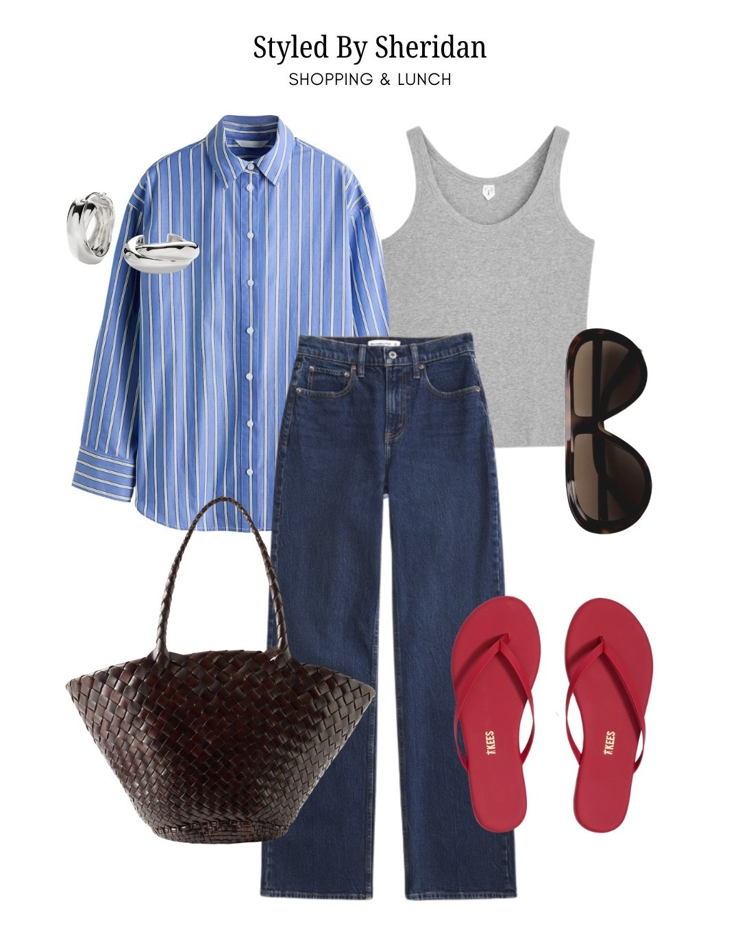 Blue striped shirt outfit

#LTKjeans #LTKstyletip #LTKshoes